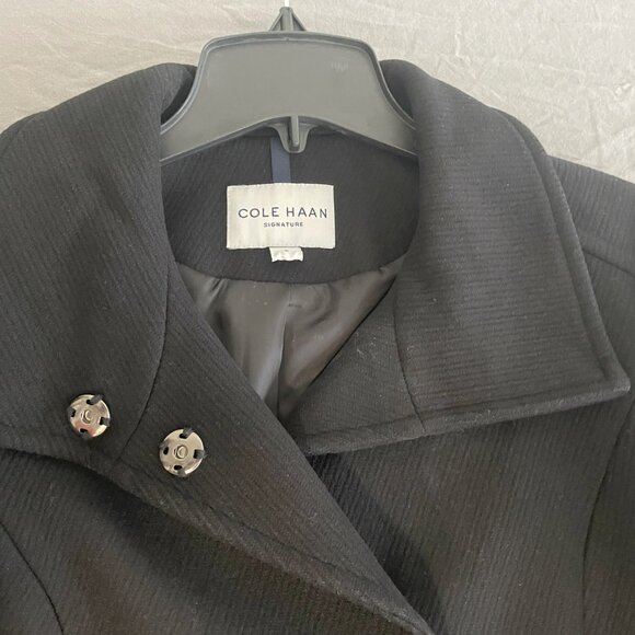 Womens Cole Haan Signature Wool Coat Size 2 - Picture 3 of 6